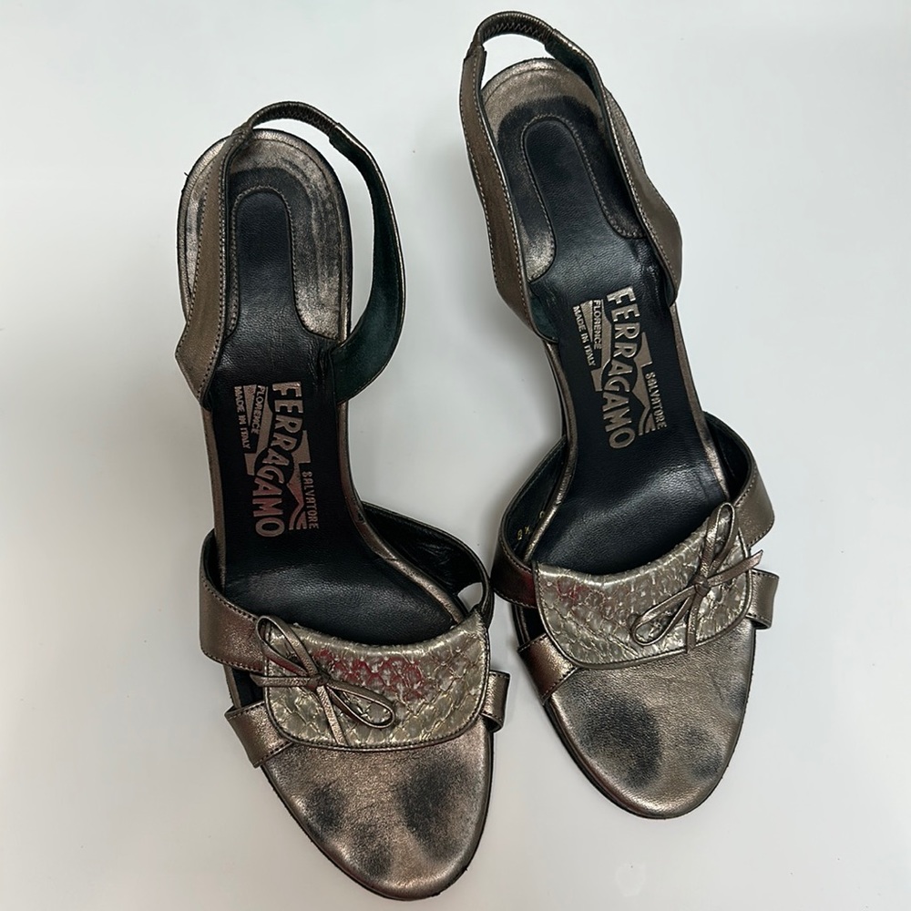 Salvatore Ferragamo sling backs, size 8.5